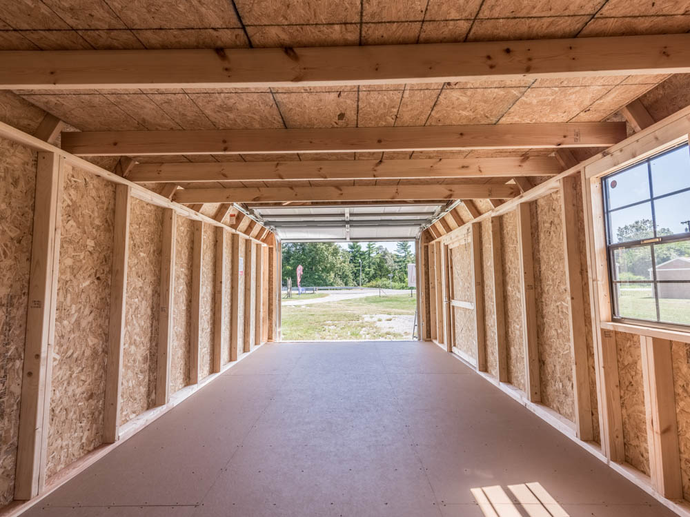 Barn garage delivered on property