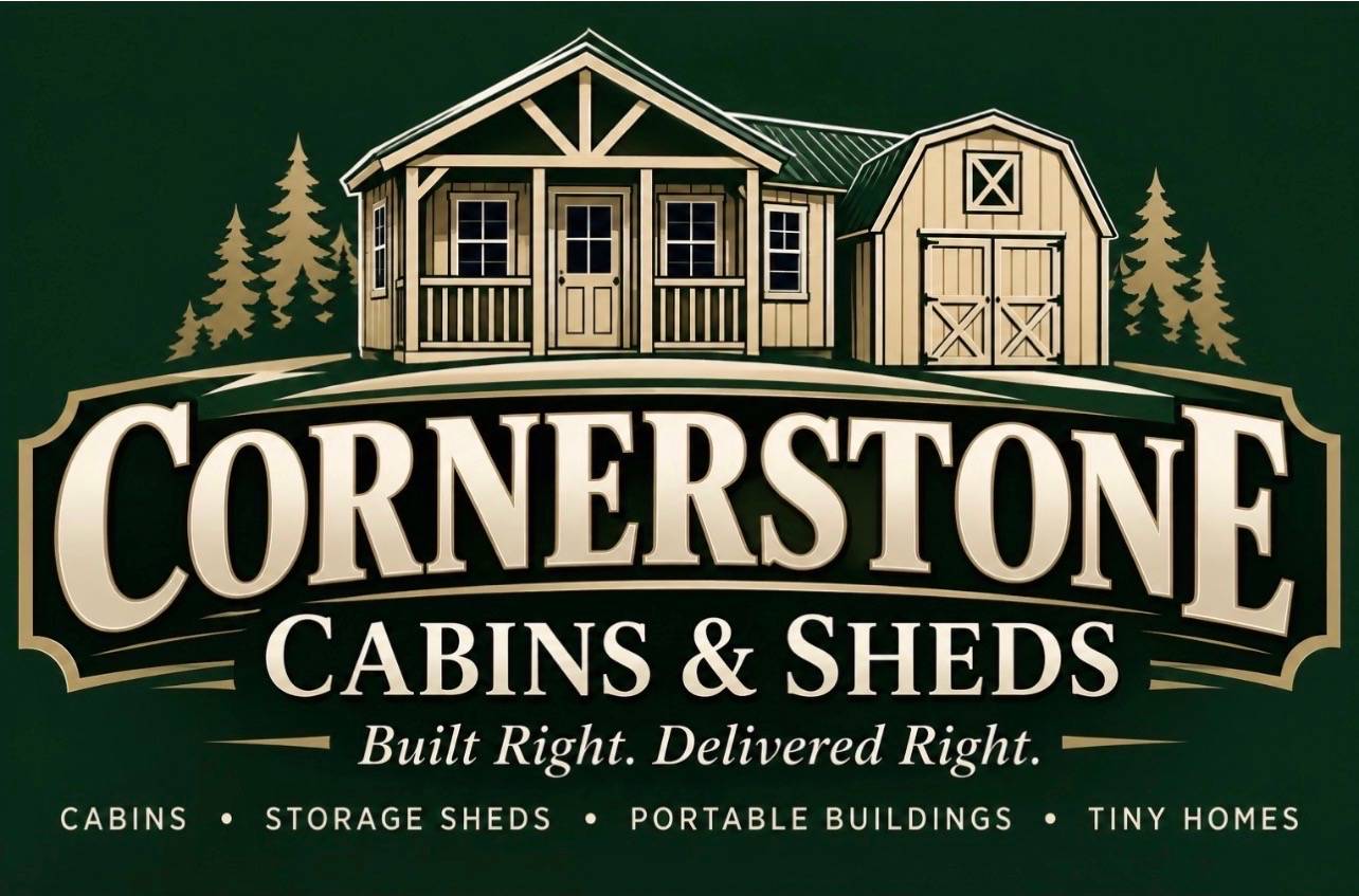 Cornerstone Cabins & Sheds logo
